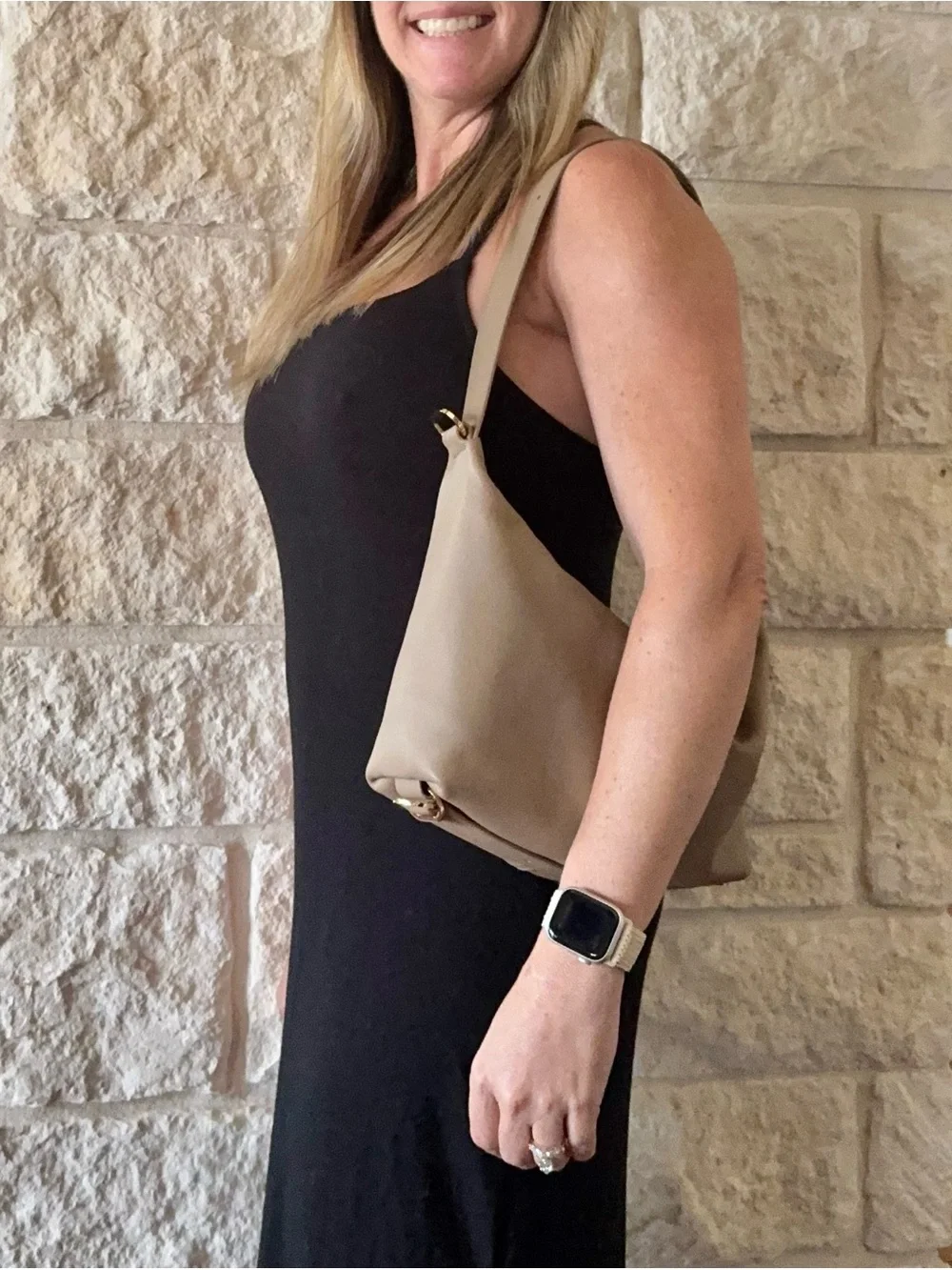 Beracamy Empiricism 7-Ways to wear bag in toffee full grain leather